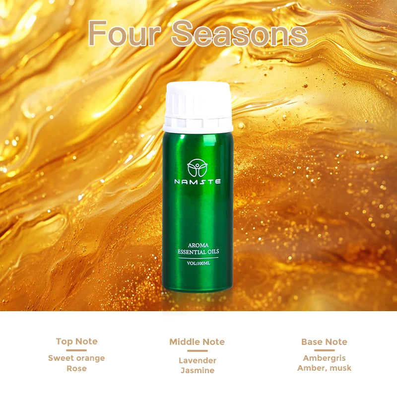 Aroma Diffuser Perfume Fragrance Oil Pure Scented Air Freshener for Scent Diffusers Namste 100ML Essential Oil Diffuser Natural