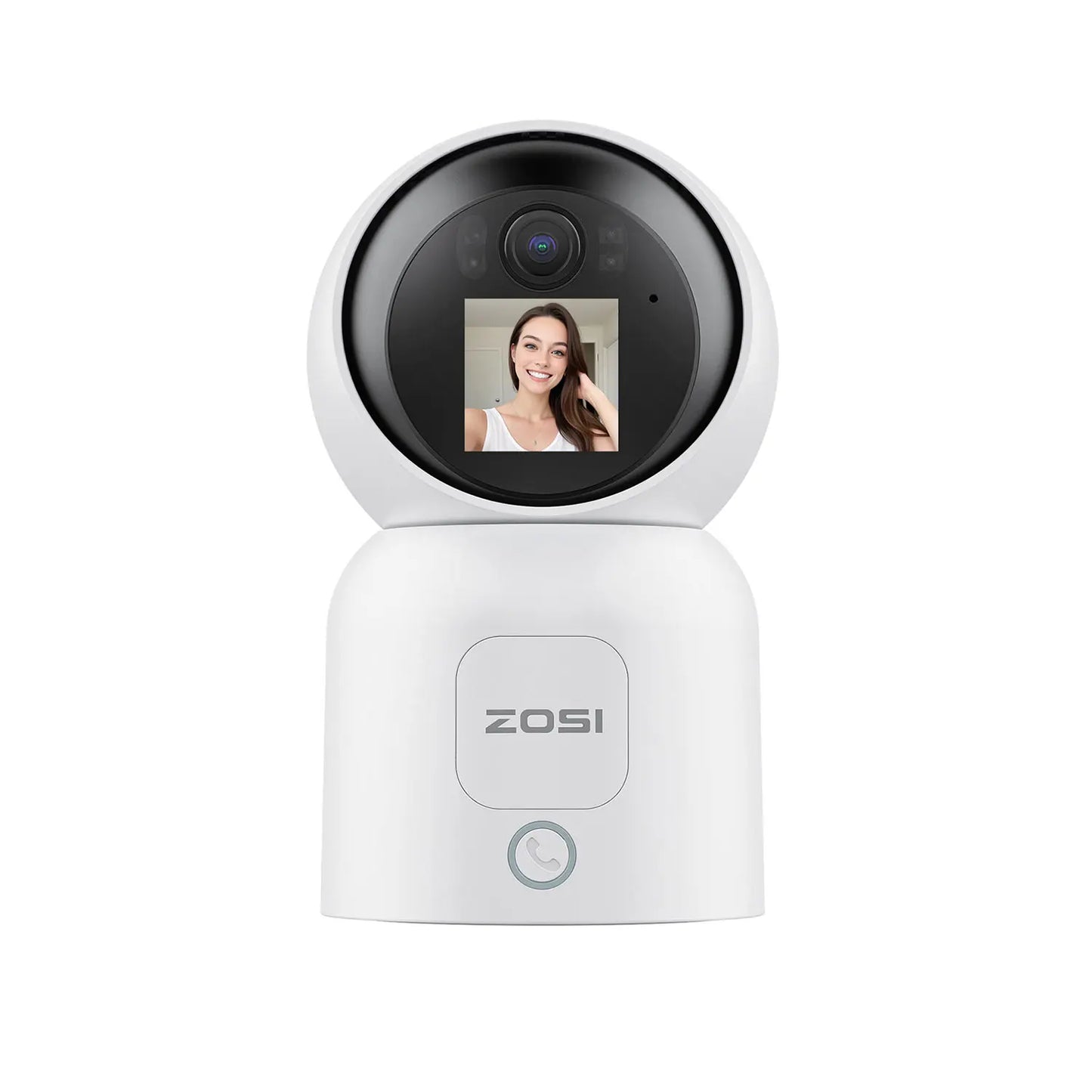 ZOSI 360° Smart Home Security Camera PTZ Auto Tracking Baby Monitor AI Panoramic HD Night Vision Indoor WiFi Surveillance Camera - Louie's Joint 