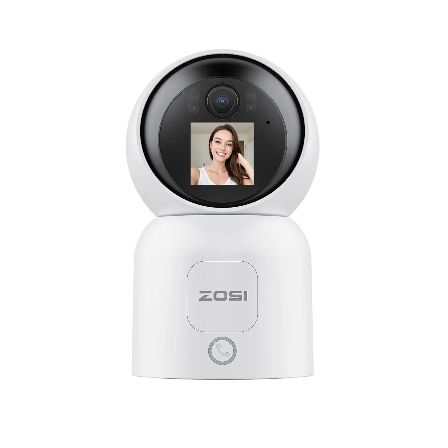 ZOSI 360° Smart Home Security Camera PTZ Auto Tracking Baby Monitor AI Panoramic HD Night Vision Indoor WiFi Surveillance Camera - Louie's Joint 