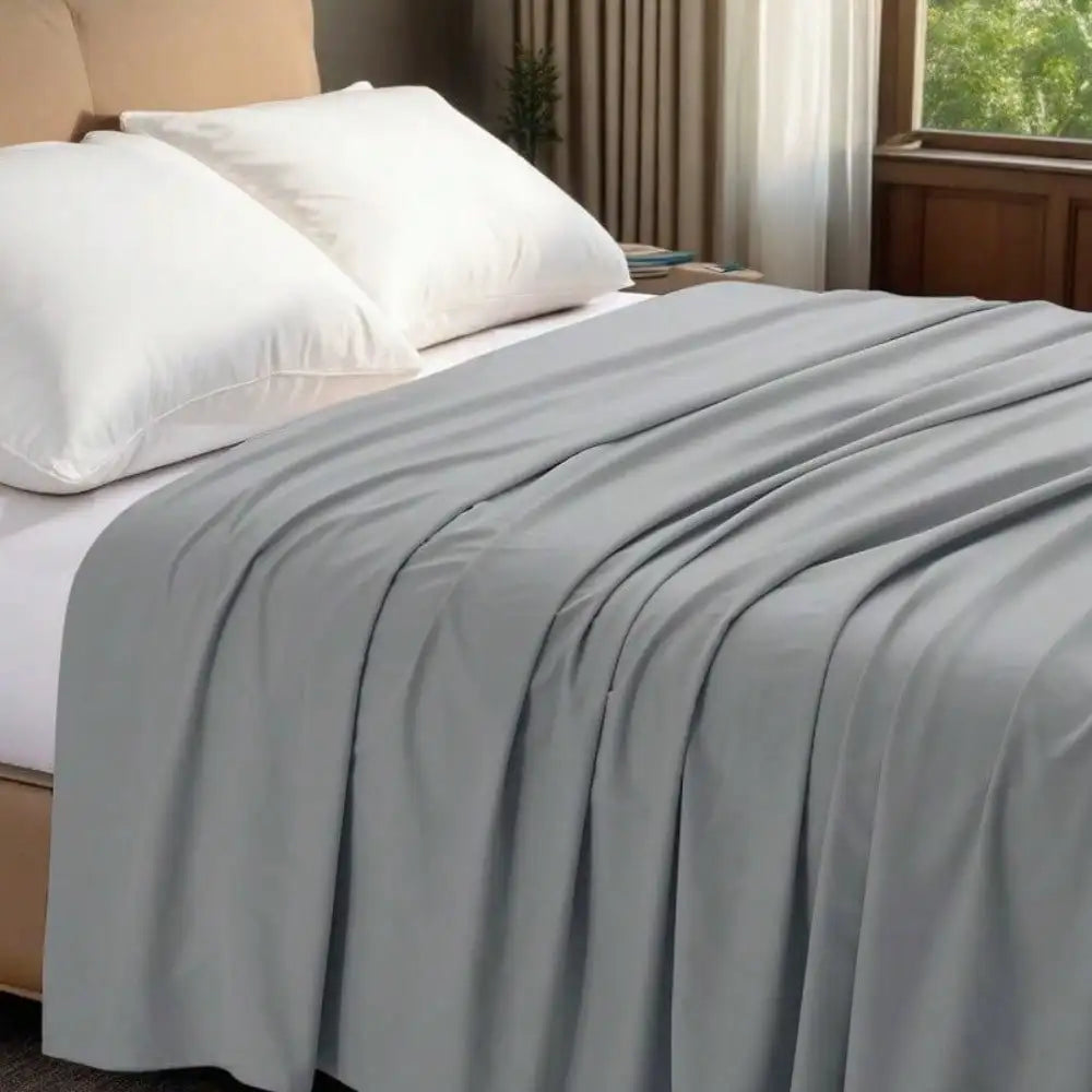 Hotel Quality Flat Bed Sheets Brushed Microfiber Ultra Soft Breathable