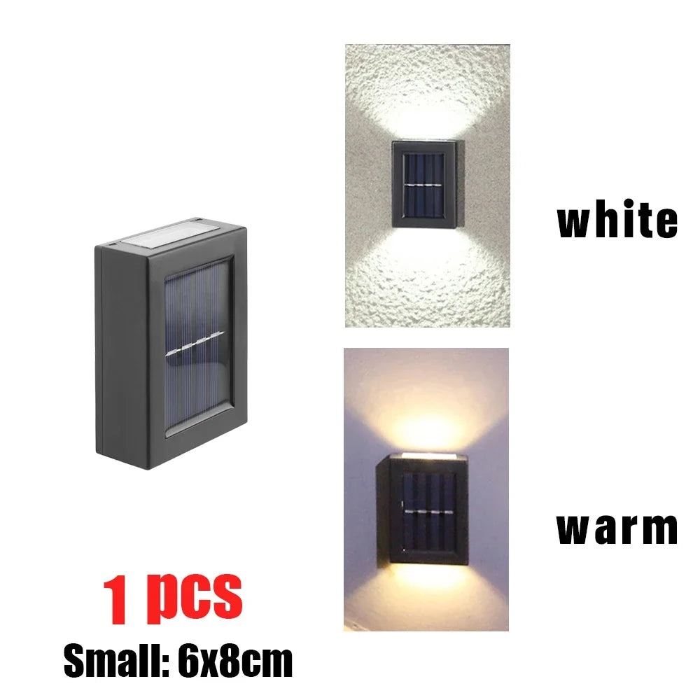 AlliLit Wall Solar LED Lights Waterproof For Outdoor Use