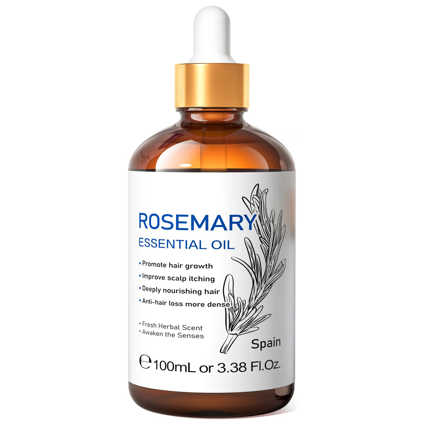 HIQILI Rosemary Jasmine Lavender Mint Essential Oils for Hair Care, increasing luster, Massage, Skin Care, Diffuser, Humidifier - Louie's Joint 