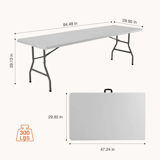 JHK Portable Folding Table With Carry Handle For Outdoor Use
