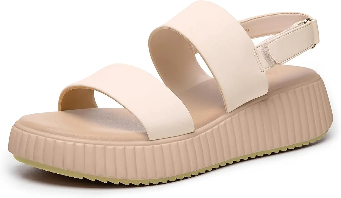 Women Platform Sandals Open Toe Ankle Strap Wedge Comfortable