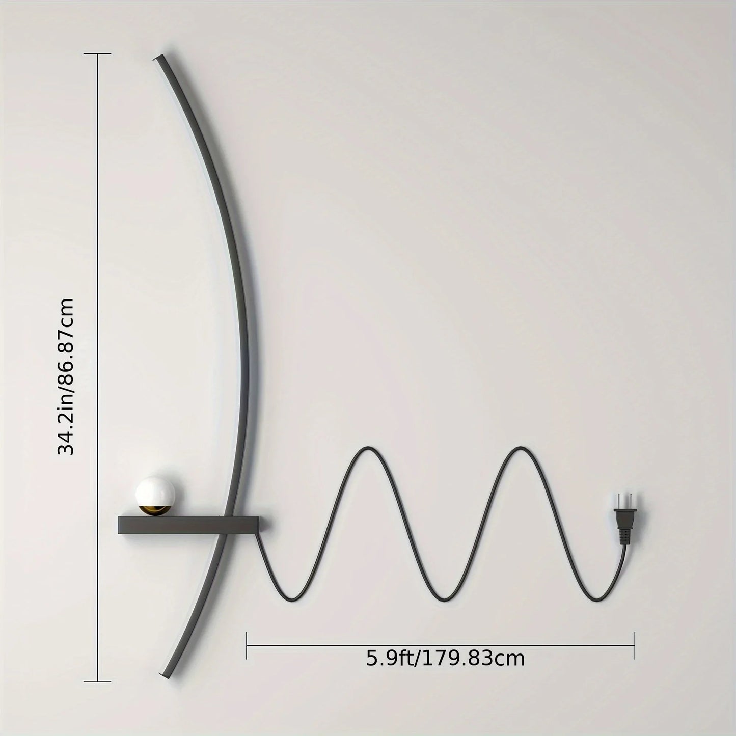 Pair Of Modern Adjustable LED Wall Sconces For Bedroom