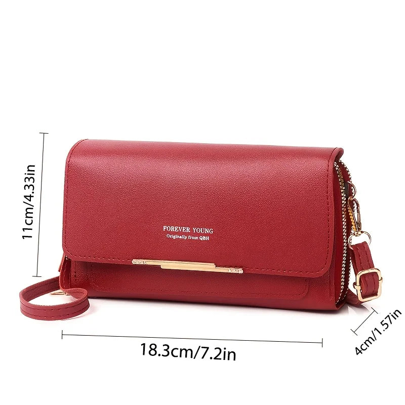 1 Pair Earrings or 2PC(1PC Messenger Bag+1 Pair Earrings )Women's Small Shoulder Crossbody Bag and Elegant Rhinestone 2027 Long Drop Earrings, Mobile Phone Card Wallet Bag,Casual Handbag for Party Birthday,Daily Use Holiday G