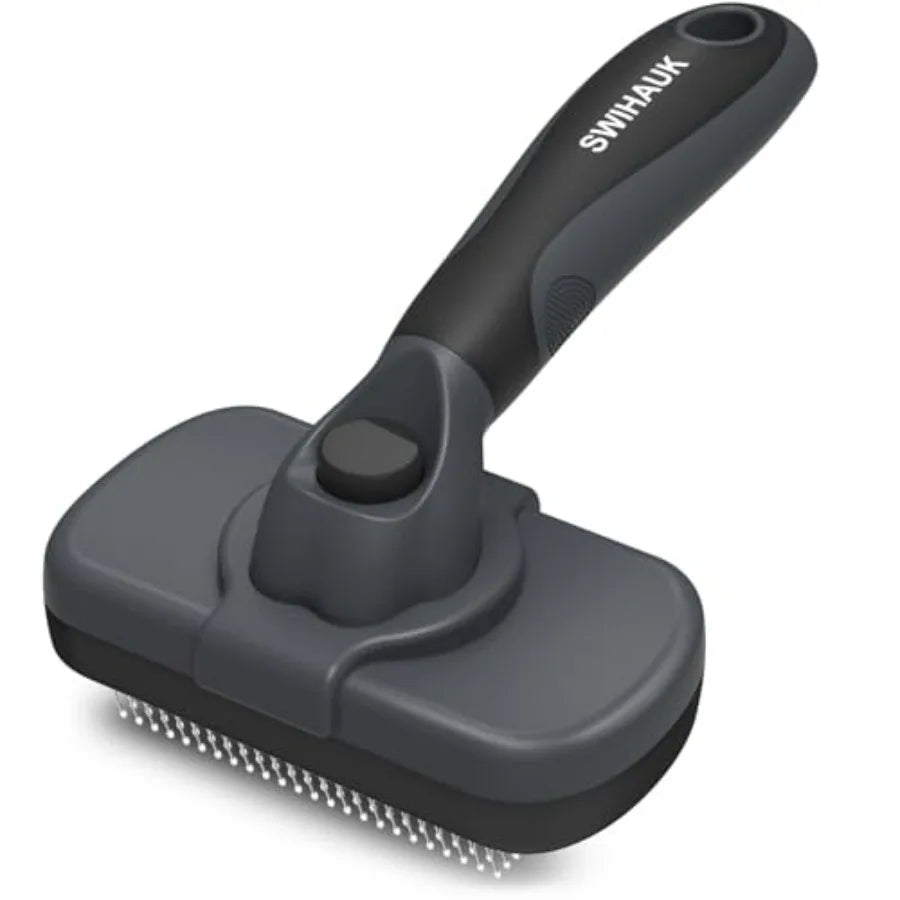 Self Cleaning Slicker Brush for Dogs and Cats Deshedding Tool