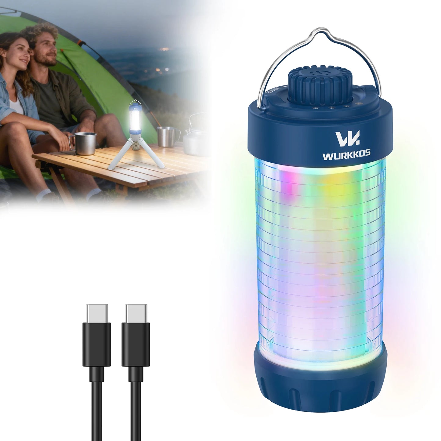 Wurkkos CL01 RGB 360-Degree Flashlight 550 Lumens Power Bank