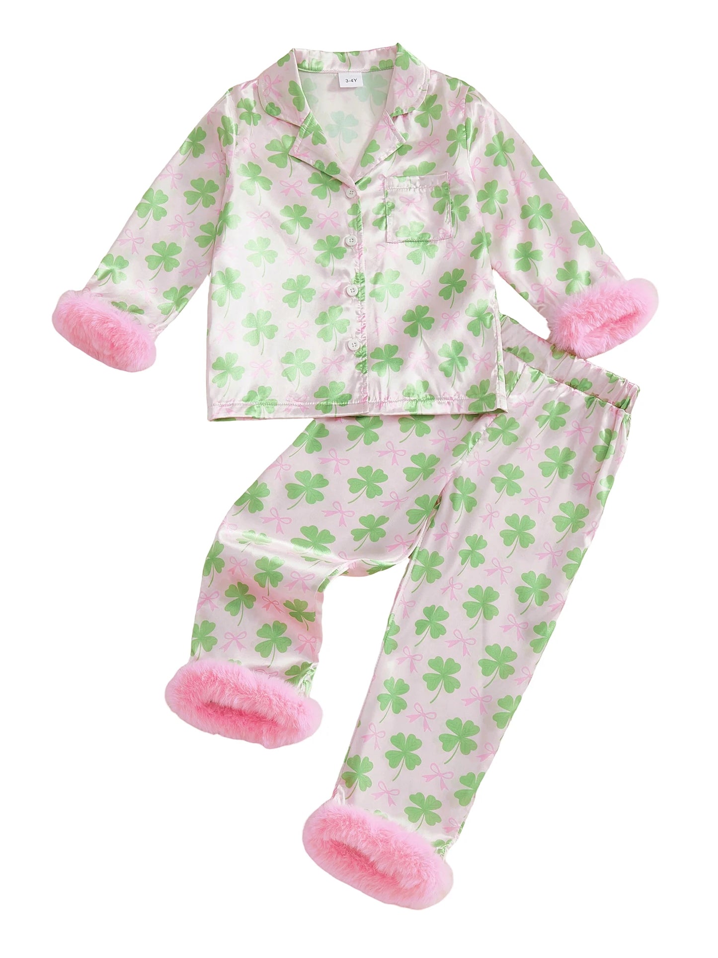 Two Piece Dinosaur Print Kids Pajama Set With Drawstring Shorts