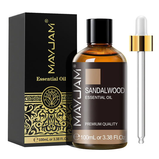 MAYJAM Lavender Vanilla Ylang Ylang Essential Oil Pure Natural Undiluted, 100ml Aroma Oil Peppermint Sandalwood Frankincense Rose Lemongrass Patchouli for Humidifier Diffuser Making Scented Candle ,Geranium Citronella Ginger